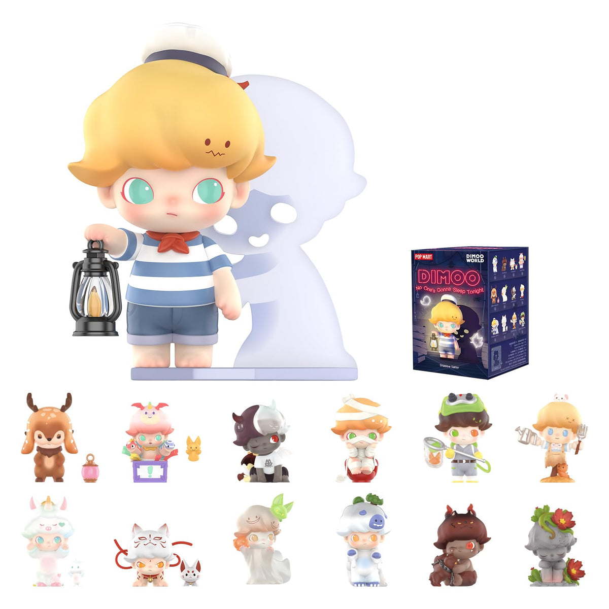 POP MART DIMOO No One's Gonna Sleep Tonight Blind Box Figures, Random Design Toys for Modern Home Decor, Collectible Toy Set for Desk Accessories, 1PC