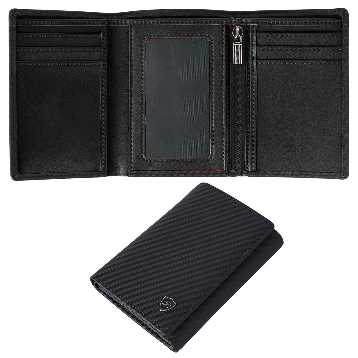 LIVLOKO Mens Wallets Trifold Wallet RFID Wallet for Men Custom Wallet for Men Leather Wallet with Coin Pocket Slim Wallets for Men Thin Wallet Walet 21st Birthday Gifts for Men