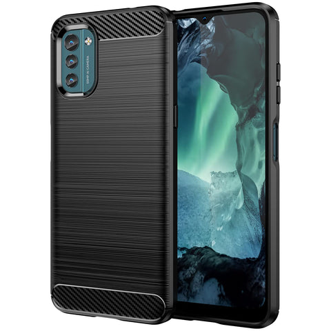 TingYR Case for Nokia G21, Ultra Slim Flexible TPU Shock Absorption, Anti-Scratch, Premium Flexible Rubber Cover, Cover for Nokia G21 Smartphone.(Black)