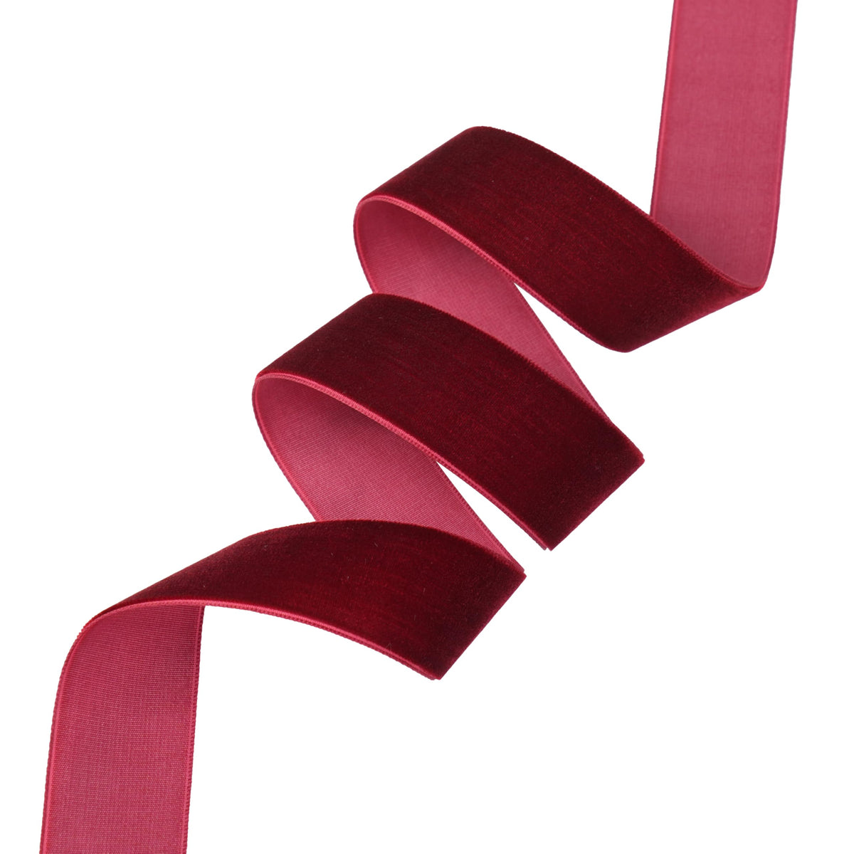 DINDOSAL Burgundy Velvet Ribbon 1 Inch Dark Red Single Face Velvet Ribbon for Christmas Tree Decorations, Hair Bows, Garlands Supplie, Farm House Swags, Cafts, Bouquet - 10 Yards
