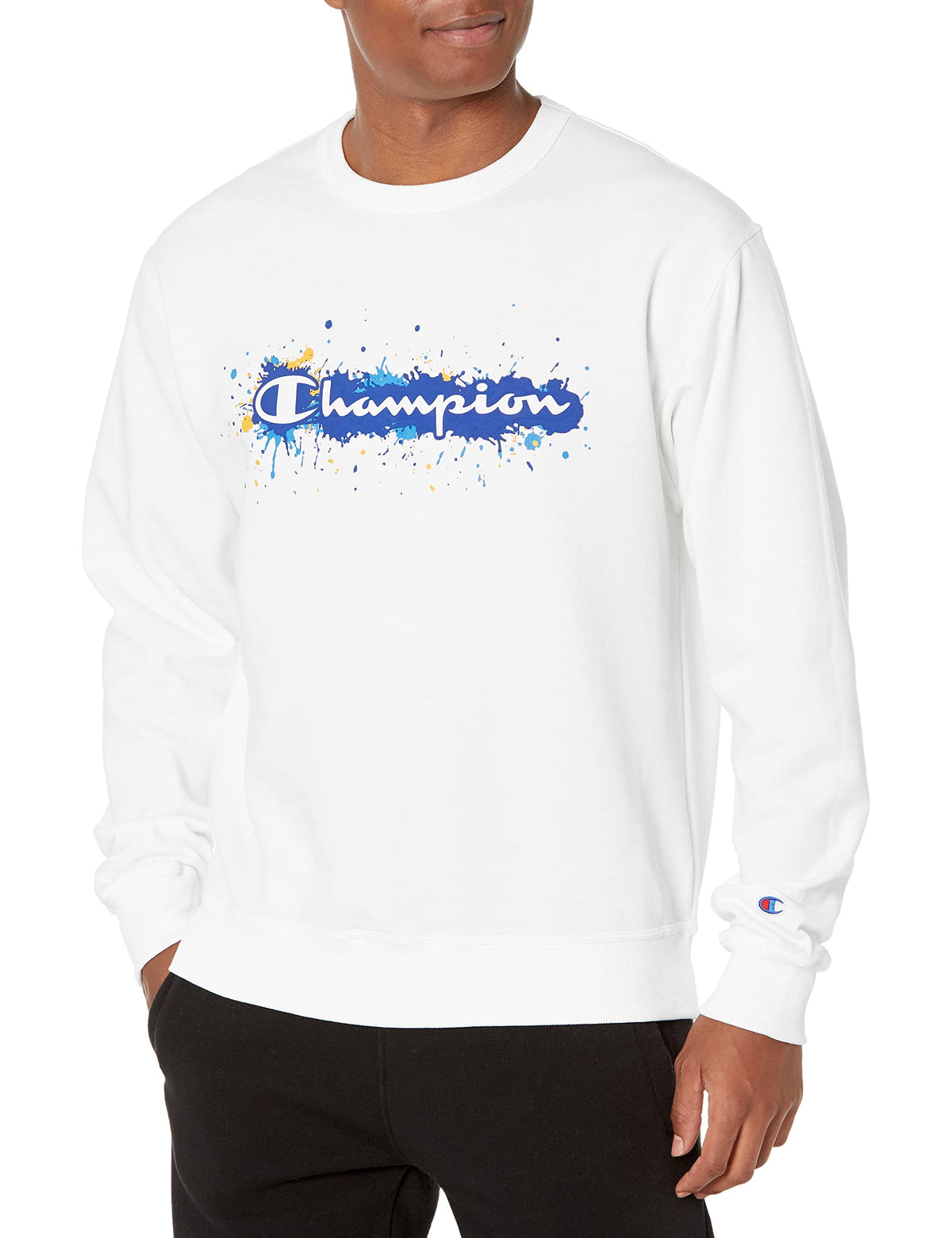Champion Men's Sweatshirt, Powerblend, Fleece Midweight Crewneck Sweatshirt(Reg. or Big & Tall)