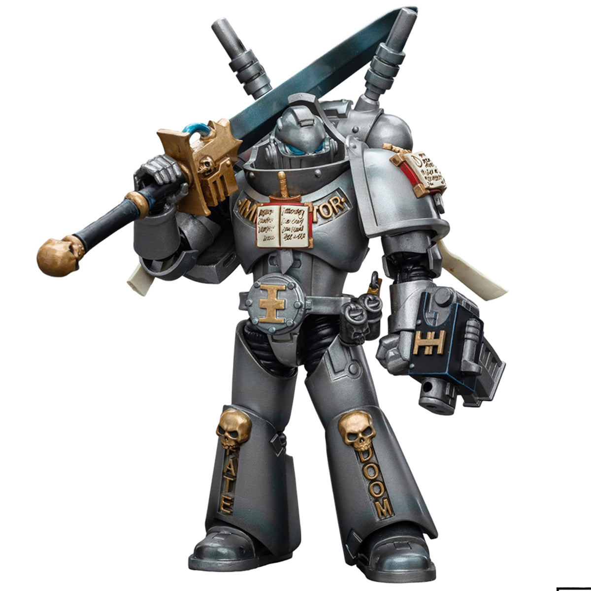 JOYTOY 1/18 Action Figure Warhammer 40,000 Grey Knights Interceptor Squad Interceptor with Storm Bolter and Nemesis Force Sword 4.72 inch Collectible Action Figures Kits