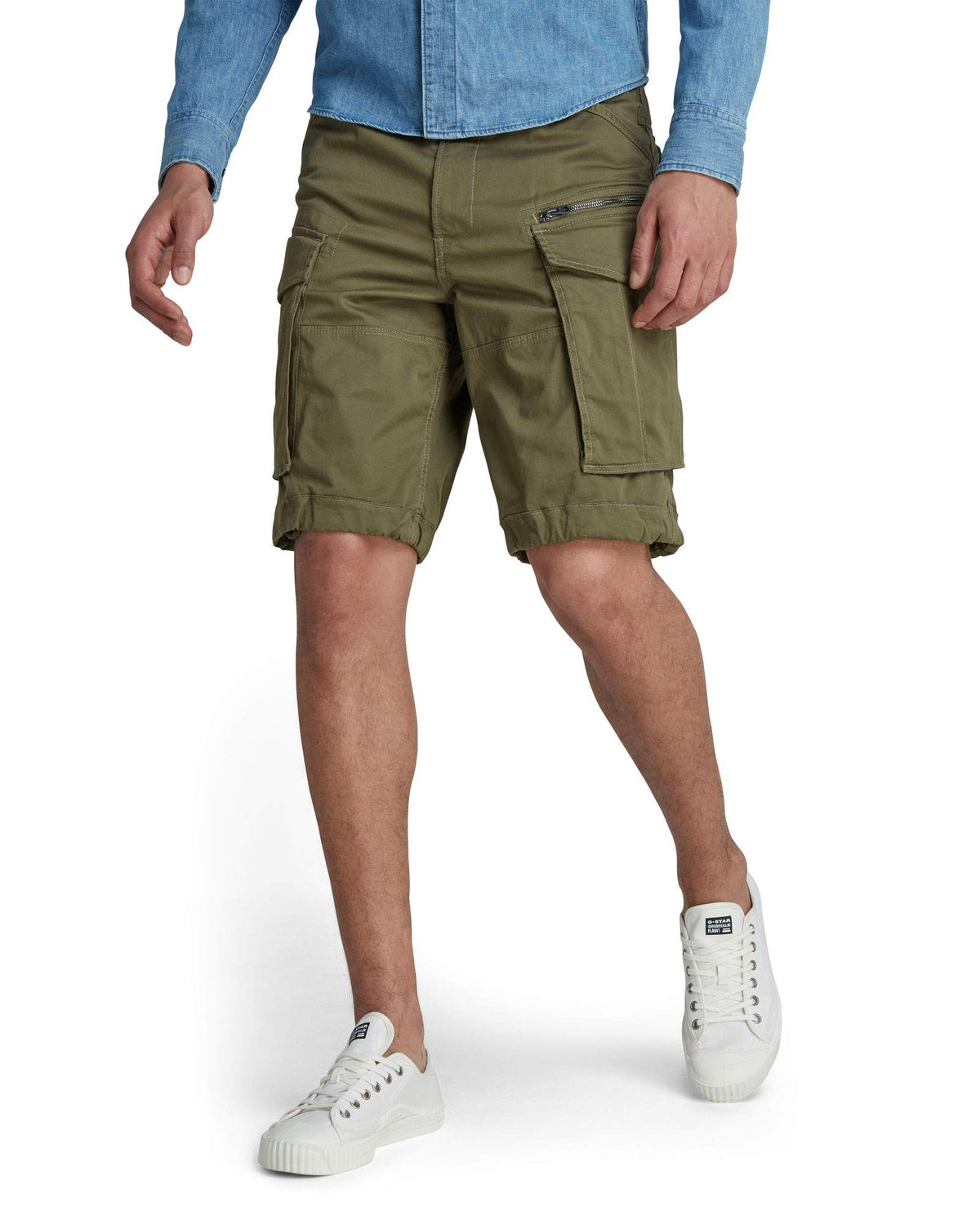 G-STAR RAW Men's Rovic Relaxed Short, Green (sage D08566-5126-724), 36