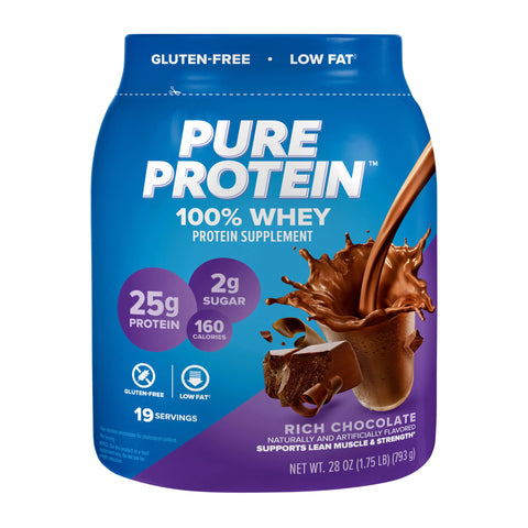 Worldwide Sports Pure Protein 100% Whey Protein Rich Chocolate 1.75 lbs