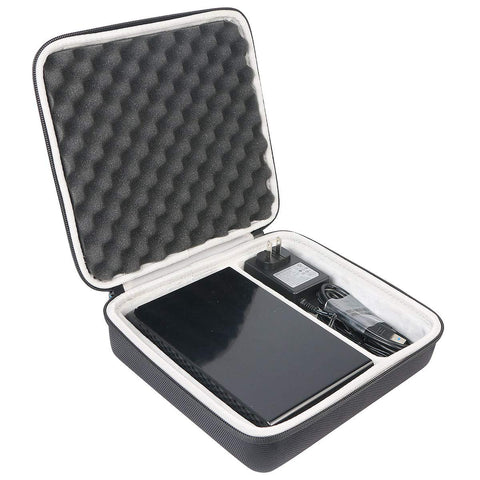 Khanka Hard Travel Case for Seagate Backup Plus Hub 4 6 8 10 TB USB 3.0 Desktop 3.5 Inch External Hard Drive,fits Adapter and USB Cables.(case only)