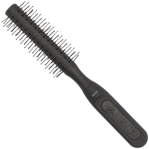 Kent AH17G, Round Brush for Blow Drying and Shaping Short to Medium Hair, Ball-Tipped Nylon Bristles for Sensitive Scalps