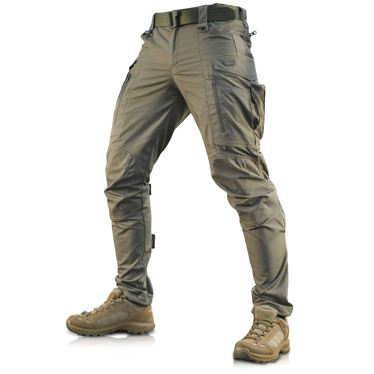 M-Tac Conquistador Flex Tactical Pants - Military Style Men's Cargo Pants with Pockets (Olive Dark, W40 / L36)