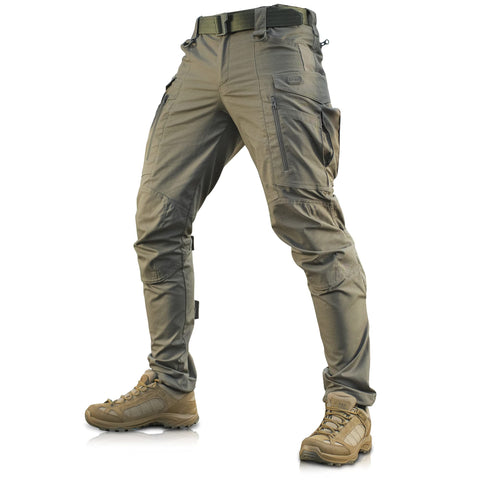 M-Tac Conquistador Flex Tactical Pants - Military Style Men's Cargo Pants with Pockets (Olive Dark, W40 / L36)