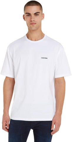 Calvin Klein Men's S/S Crew Neck 000nm2298e S/S Crew Nk T-Shirts, White (White), M