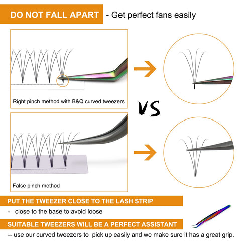Premade Fans Eyelash Extensions 4D-D-0.07-8-15Mix Short Stem Premade Volume Eyelash Extensions 0.07 0.10 Volume Lash Extensions C D curl Pre made Lash Fans(4D-D-0.07, 8-15mm)
