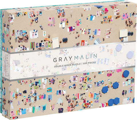 Galison Gray Malin 2-Sided Jigsaw Puzzle, The Beach, 500 Pieces - 24ÃƒÆ’Ã‚Â¢ÃƒÂ¢Ã¢â‚¬Å¡Ã‚Â¬Ãƒâ€šÃ‚Â x 18ÃƒÆ’Ã‚Â¢ÃƒÂ¢Ã¢â‚¬Å¡Ã‚Â¬Ãƒâ€šÃ‚Â, Double-Sided Puzzle with Vibrant Artwork, Perfect for Family Fun, Multicolor (0735357242)