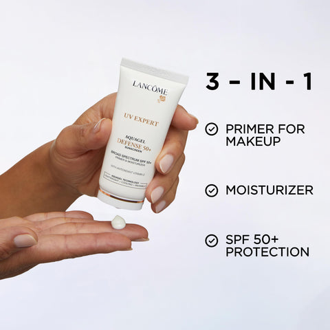 LancÃƒÆ’Ã†â€™Ãƒâ€šÃ‚Â´me UV Expert Primer & Face Moisturizer With SPF 50 - Prep, Hydration & Face Sunscreen Protection - With Vitamin E & Moringa Seed Extract - 1.0 Fl Oz