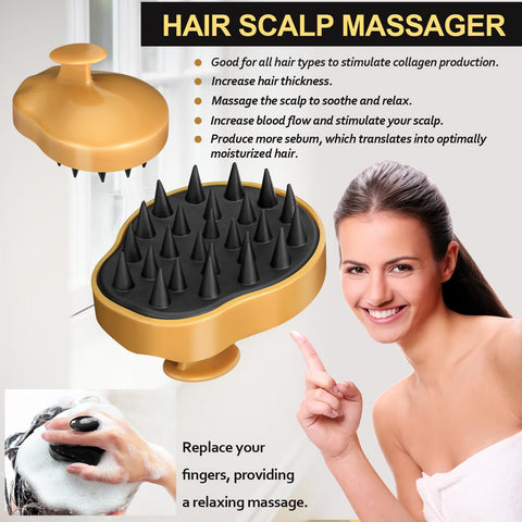 Rosemary Oil for Hair Growth, 120ml Diluted Rosemary Oil Hair Growth Serum with Derma Roller & Scalp Massager Hair Thickening Products Hair Loss Treatment for menfor Men Women