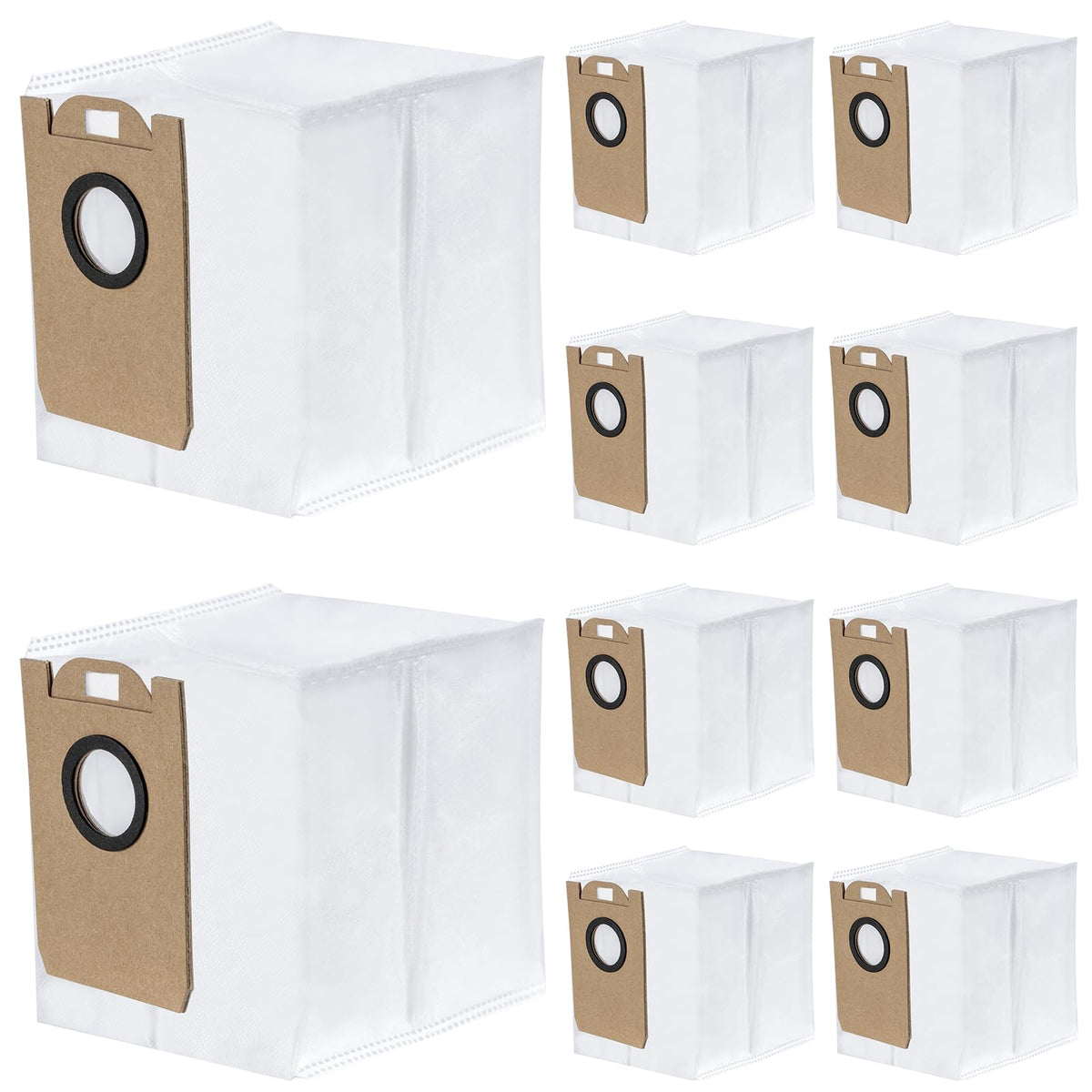 10 Pack D10 Dust Bags Compatible for Dreametech D10 Plus Robot Vacuum, 4.0 L Vacuum Bags Accessories Parts