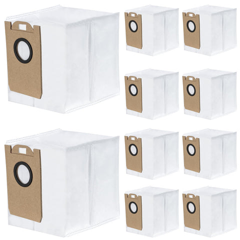 10 Pack D10 Dust Bags Compatible for Dreametech D10 Plus Robot Vacuum, 4.0 L Vacuum Bags Accessories Parts