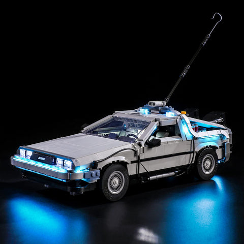 GEAMENT LED Light Kit Compatible with Lego Back to The Future Time Machine - Lighting Set for Creator 10300 Building Model (Model Set Not Included)