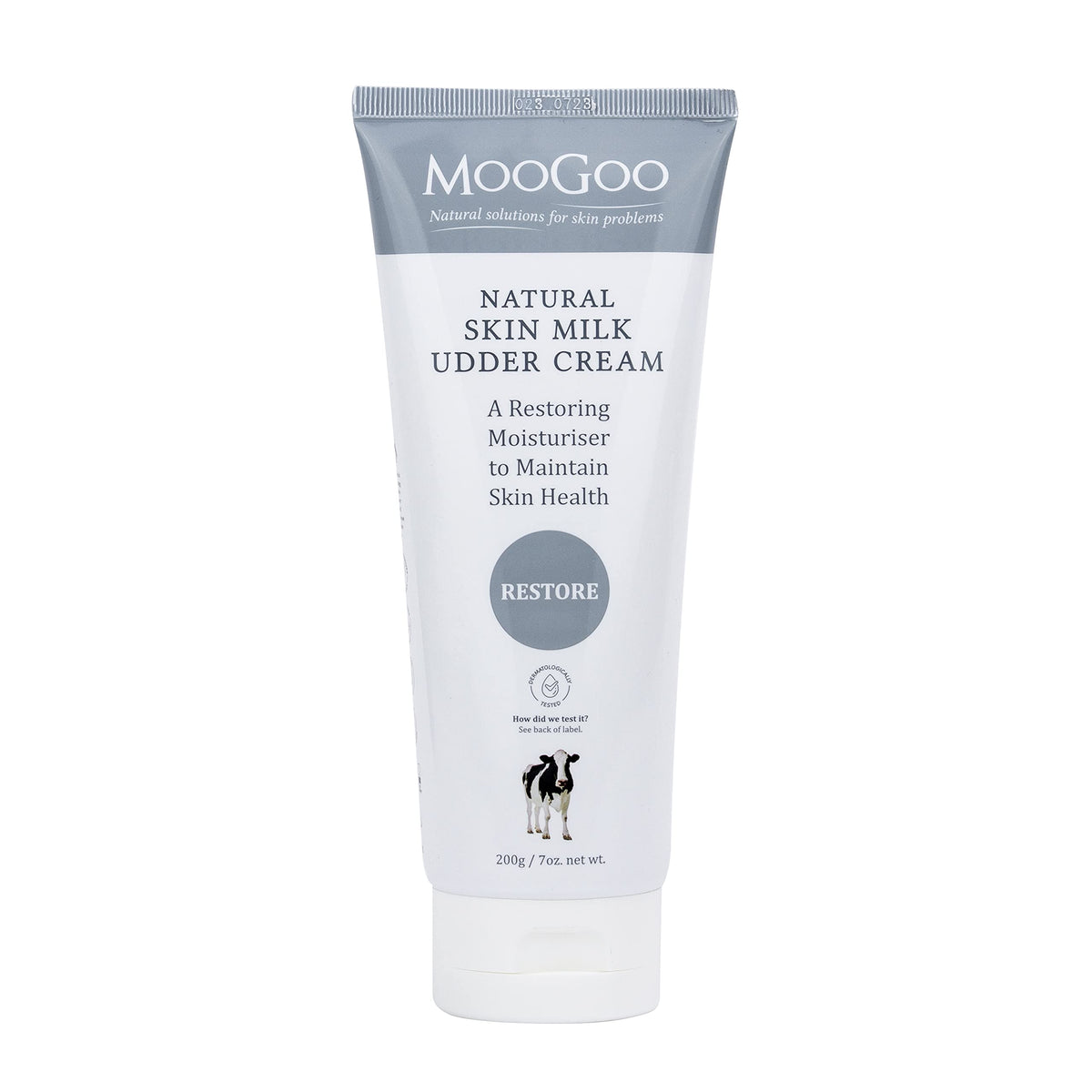 MooGoo Natural Skin Milk Udder Cream - Lightweight Face & Body Moisturizer for Sensitive, Irritated, Dry or Itchy Skin, For All Ages Including Children, 200g/7oz.