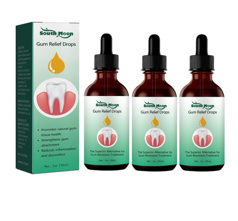3 Pcs Dentizen Gum Regrowth Drops - Rejuvenate Your Gums with Ease, Gum Restore Plus Liquid Drops Mouthwash, Natural Mouthwash for Oral Care