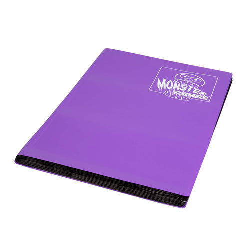 Monster Binder - 9 Pocket Trading Card Album - Matte Purple - Holds 360 Yugioh, Magic, and Pokemon Cards