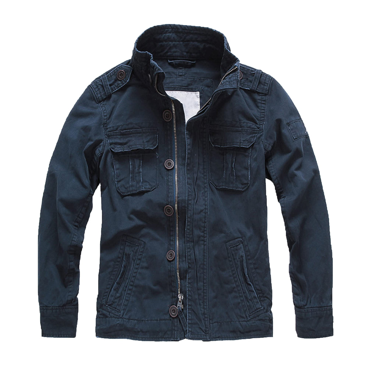 Letuwj Jacket men's jacket military jacket casual camouflage workwear denim royal blue XL