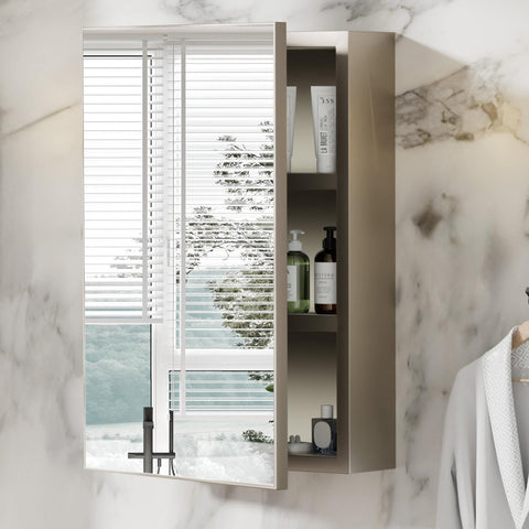 Teousev Bathroom Mirror Cabinet