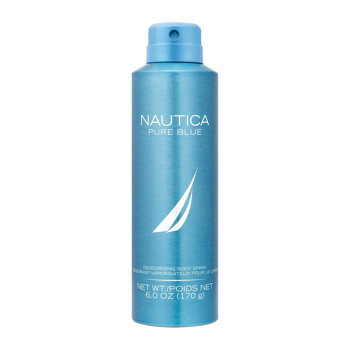 Nautica Pure Blue Deodorizing Body Spray, Fougere Aromatic Marine Fragrance, Refreshing, Modern Scent, 6.0oz