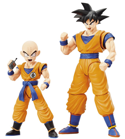 BANDAI Model Kit- Unknown Dragon Ball Z 56635 Figure Rise Son Goku and Krillin Set, No Color, One Size, 19763