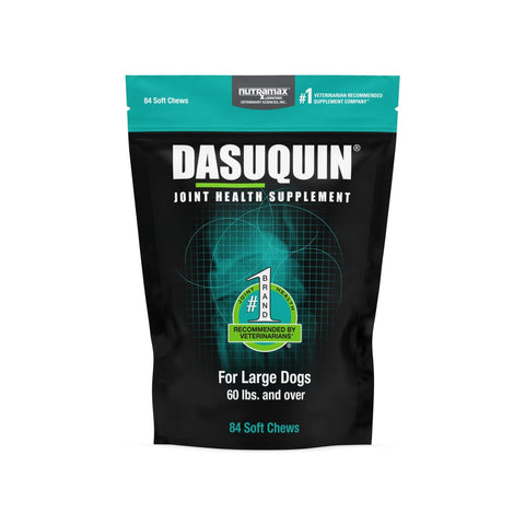 Nutramax Dasuquin Joint Health Supplement for Large Dogs - With Glucosamine, Chondroitin, ASU, Boswellia Serrata Extract, and Green Tea Extract, 84 Soft Chews