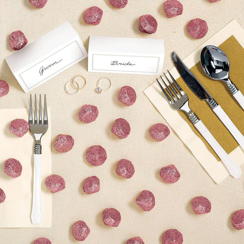 Sparkling Pink Glitter Diamond Foam Gem Table Scatters - 1" (40 Pcs.) - Dazzling Decor for Weddings, Bridal Showers, and Events