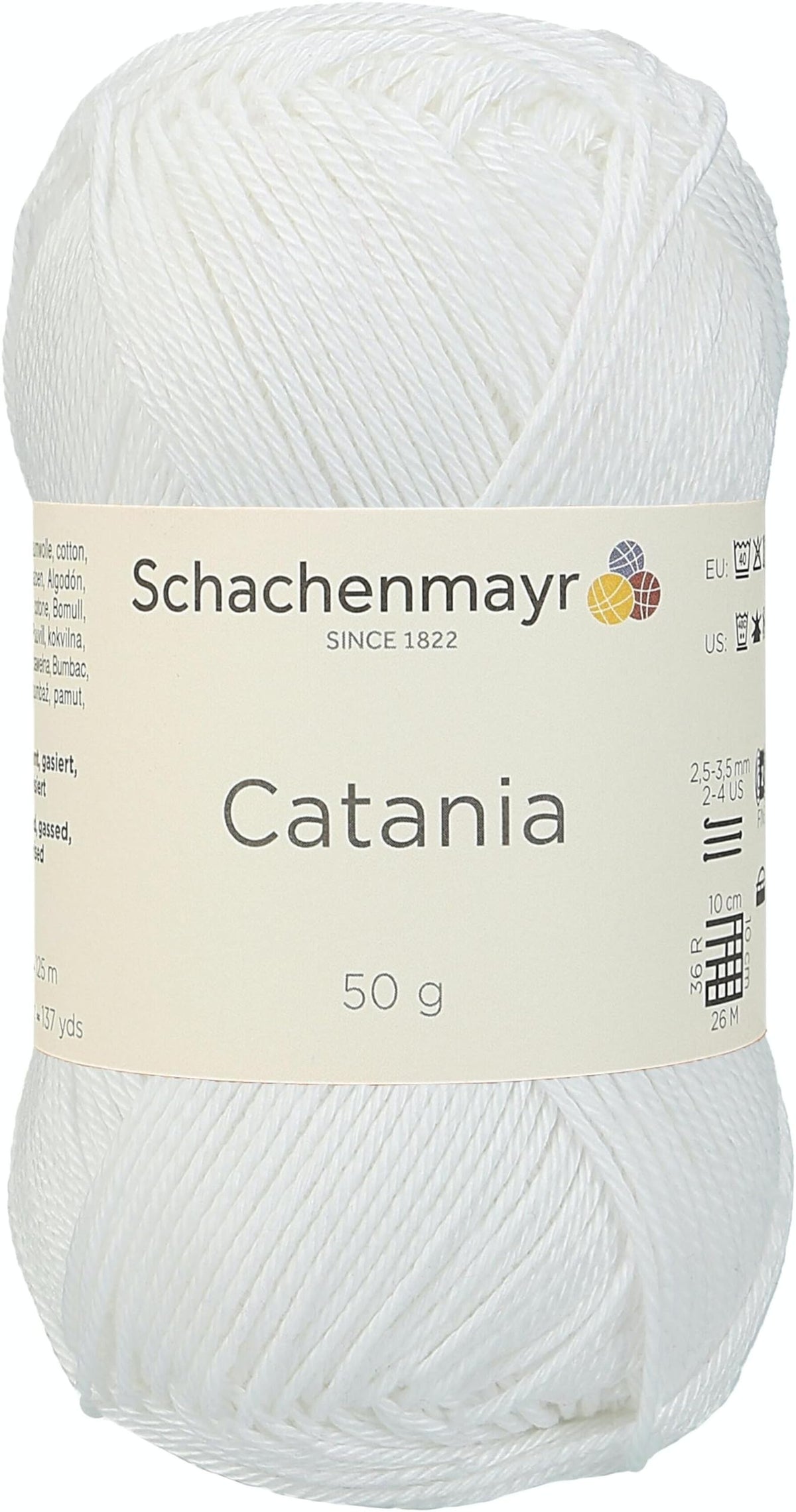 Schachenmayr Catania, 50G weiß Handknitting Yarns
