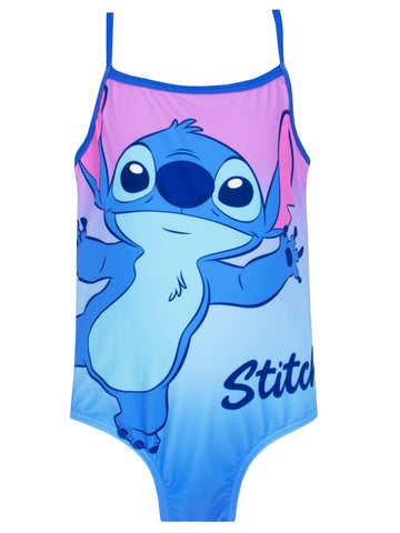 Disney Lilo and Stitch Swimsuit | Lilo and Stitch Bathing Suit | Girls' One-Piece Swimwear | Girls Swimming Suit | Blue 7