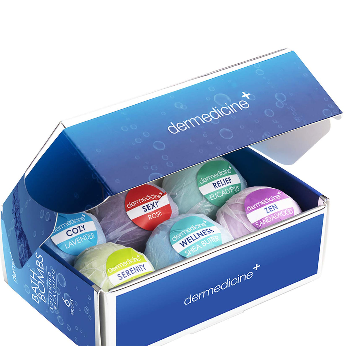 Bath Bombs for Women Relaxing Bath Bomb Gift Set All Natural Bathbombs for Woman with Essential Oil Scented Large Bulk 6 Pack Individually Wrapped Fizzy All Natural Bath Bombs