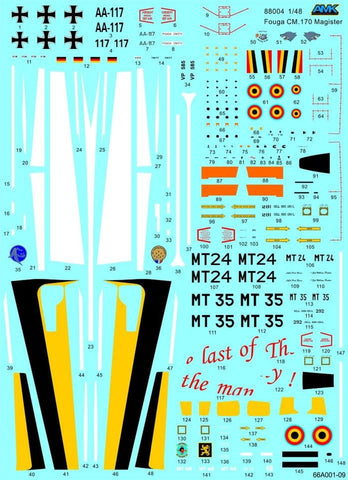 AvantGarde Model Kits 1/48 Fouga CM.170 Magister French Two Seat Jet Trainer Building Kit