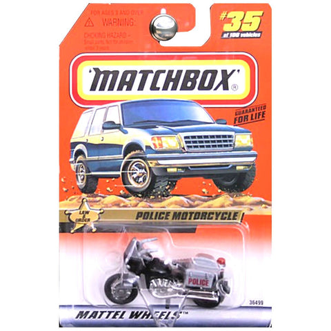 Matchbox 1999-35 Law & Order Police Motorcycle 1:64 Scale