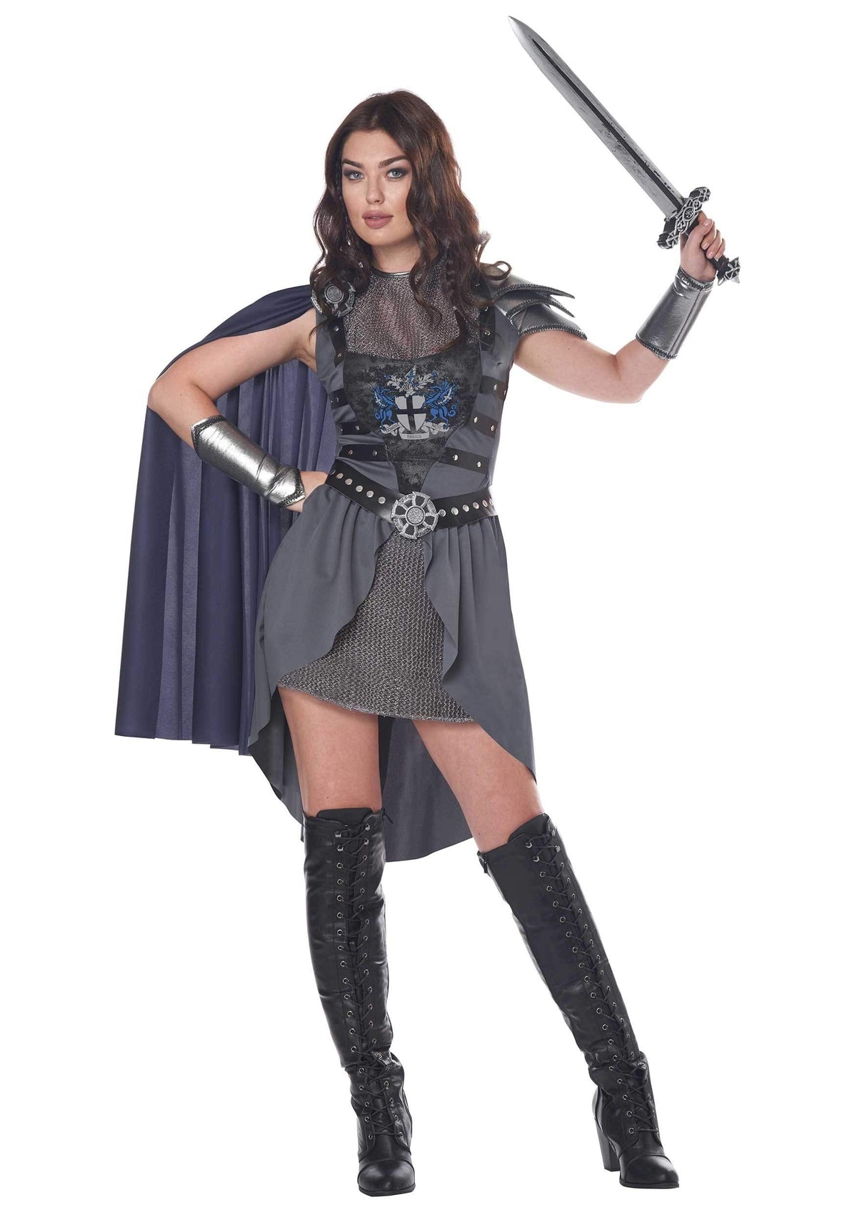 California Costumes 01419 Lady Knight Adult Costume Character Sized, Multi-Colored, XS