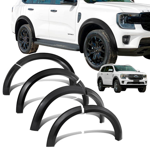 JHCHAN Fender-Flares for Ford Everest, 2023-2024 Next Gen for New Ford-Everest-Accessories Wheel Arch Extension Kits Wheelarches Mudguard Trim Guard Protector