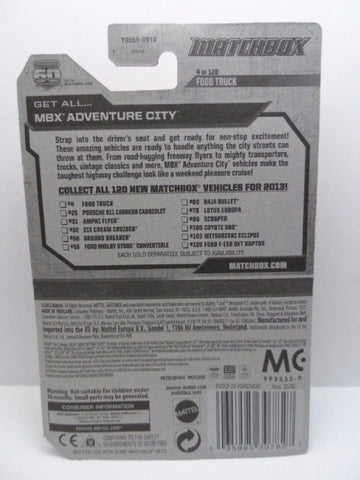 Matchbox 2013 #004 MBX Adventure City Food Truck 4 of 120