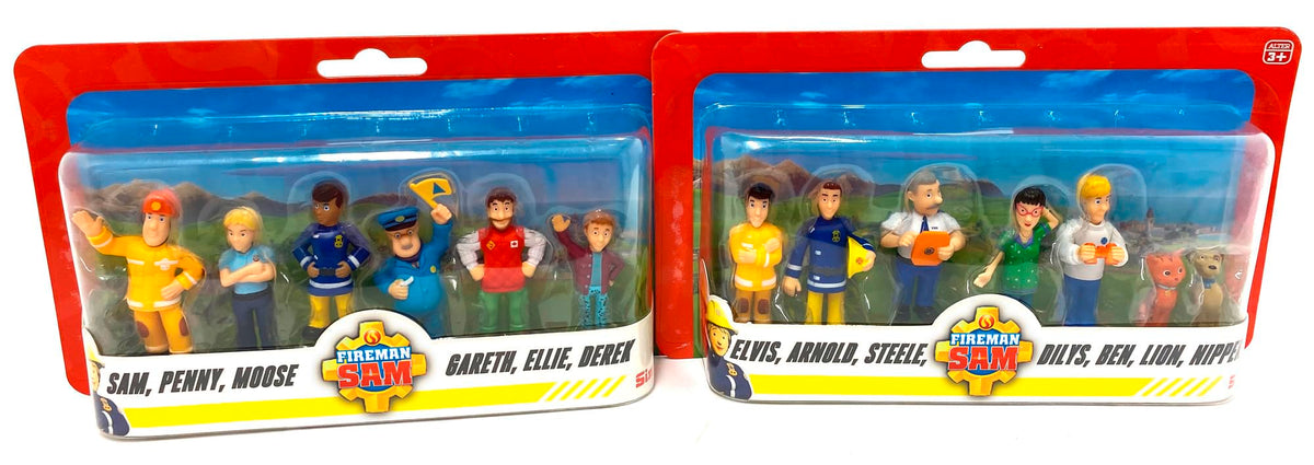 Simba 109252538038 Fireman Sam Figure Set - Fireman Sam Figure Set with 6 or 7 Figures, 5-7 cm, from 3 Years, Random Selection