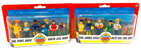 Simba 109252538038 Fireman Sam Figure Set - Fireman Sam Figure Set with 6 or 7 Figures, 5-7 cm, from 3 Years, Random Selection