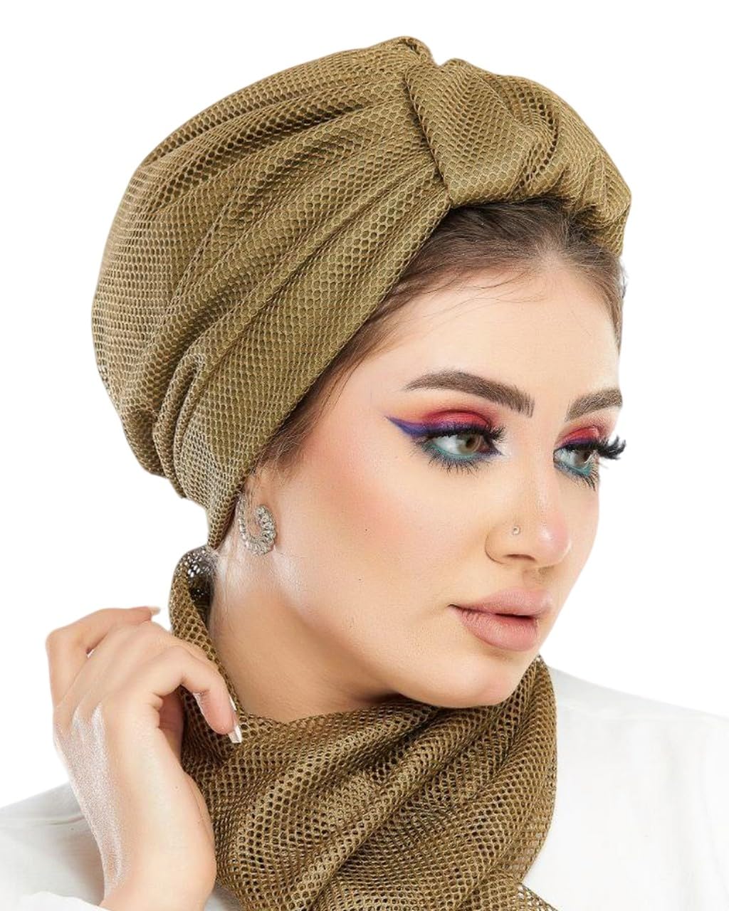 Turban Head Wraps for women |Pre-Tied Instant Bonnet Hat African Turban| Top Knotted Turban 100% Egyptian Cotton Hijab | Chemo Cap