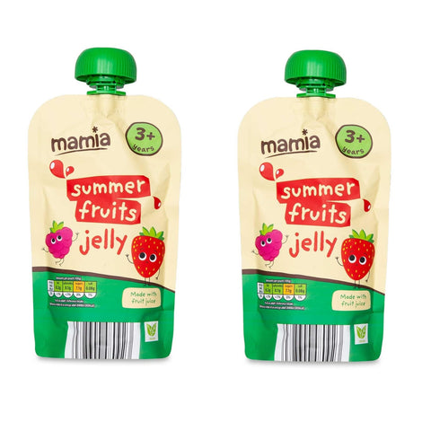 2x Mamia Summer Fruits Jelly 3+ Years 100g