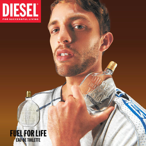 Diesel Fuel For Life 1.7 oz Eau De Toilette, 2 packs of 1.7 oz Shower Gels