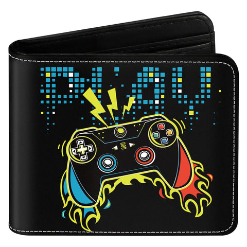 Teen Boys Cool Wallet Funny Leather Wallets Credit Id Card Cash Holder Black Rfid Blocking Zipper Cute Kawaii Aesthetic Wallets With Coin Pocket Id Window For Teen Boy Male Youth Guys Men Teenager,