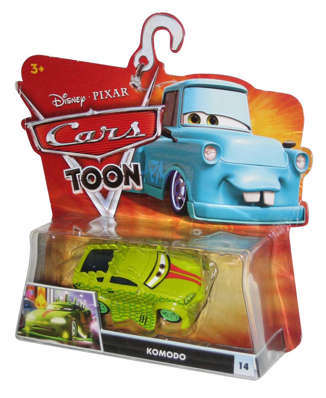 Disney / Pixar CARS TOON 155 Die Cast Car Komodo by MATTEL