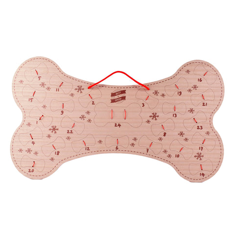 Woof Dog Bone Shaped Dog Advent Calendar Reusable 2023 | Refillable Pet Advent Calendars With Space For 24 Of Their Favourite Treats
