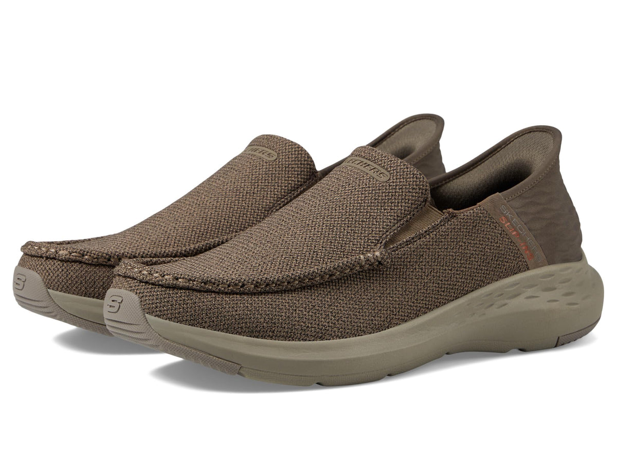 Skechers Men's Parson-Ralven Slip-in Loafer, Taupe, 8 Wide
