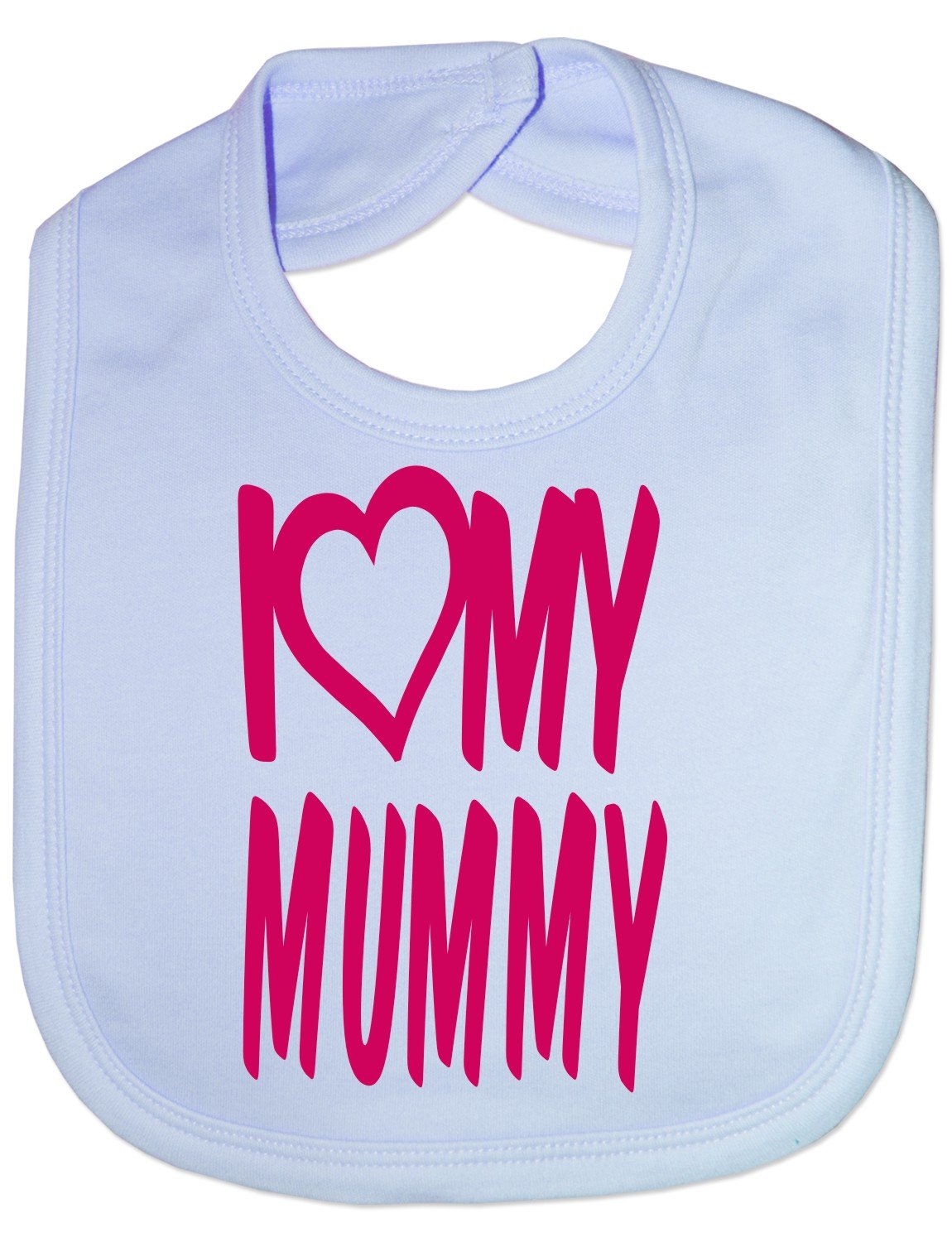 Print4U I Love My Mummy Boys Girls Baby Feeding Bib Gift One Size Blue