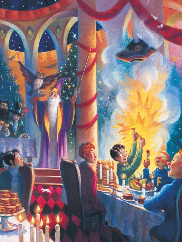New York Puzzle Company - Harry Potter Christmas at Hogwarts - 1000 Piece Jigsaw Puzzle for Adults by Mary GrandPrÃƒÆ’Ã†â€™Ãƒâ€ Ã¢â‚¬â„¢ÃƒÆ’Ã¢â‚¬Å¡Ãƒâ€šÃ‚Â©