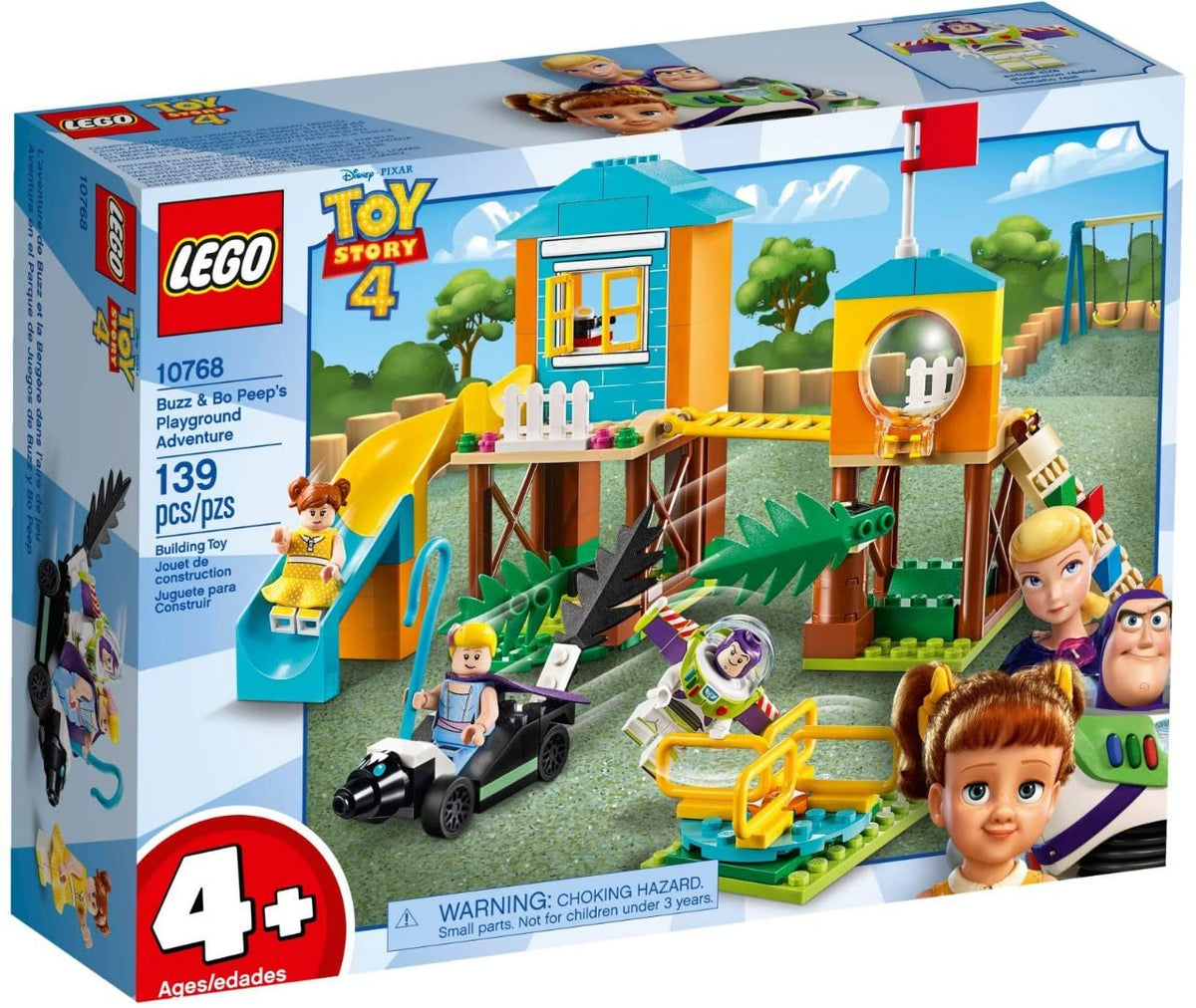 LEGO 10768 4+ Toy Story 4 Buzz and Bo PeepÃƒÆ’Ã‚Â¢ÃƒÂ¢Ã¢â‚¬Å¡Ã‚Â¬ÃƒÂ¢Ã¢â‚¬Å¾Ã‚Â¢s Playground Adventure with Buzz Lightyear, Bo Peep and Gabby Gabby Minifigures