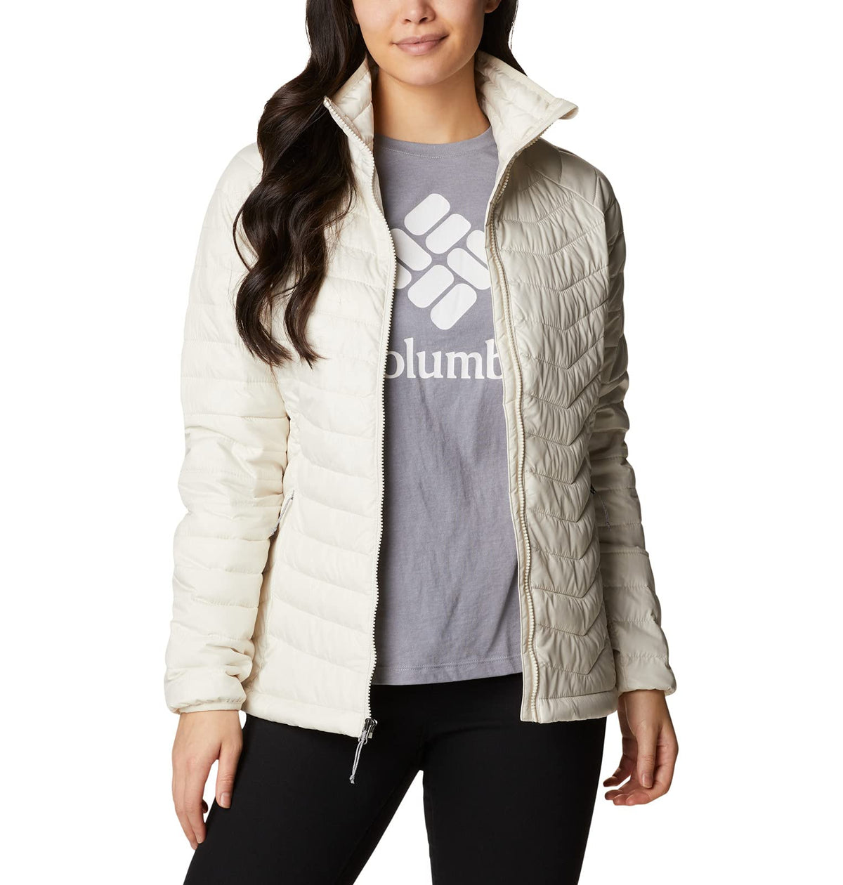Columbia Women's Powder Lite Jacket, Chalk, Large